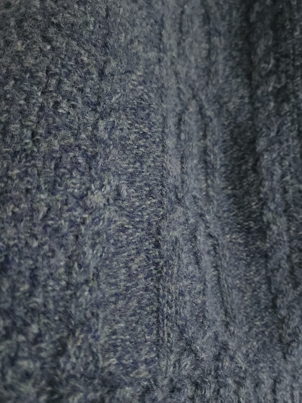 Moth Cable Knit Skater Skirt in Navy - Picture 2 of 5